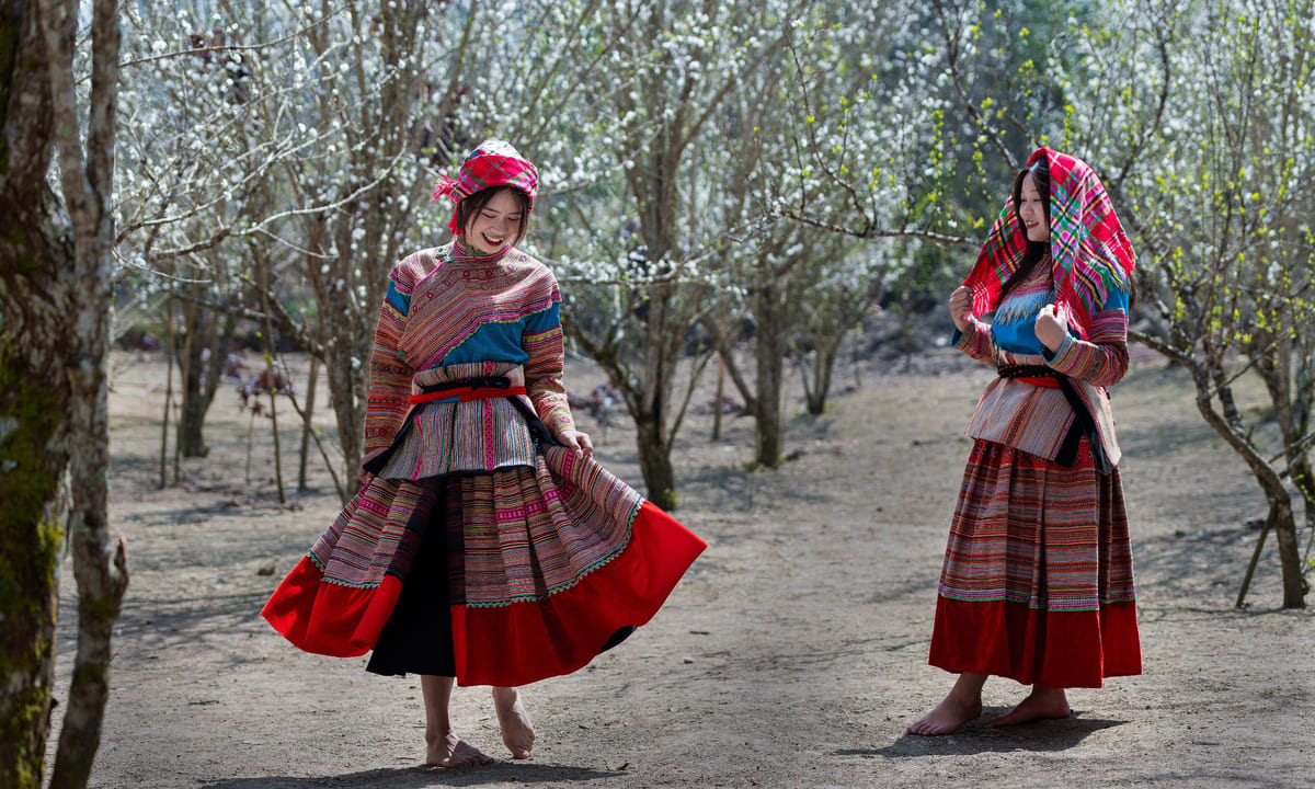 Las flores blancas cubren los pueblos montañosos del Norte de Vietnam