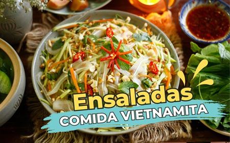 Ensaladas vietnamitas: explora un festín visual en tu viaje