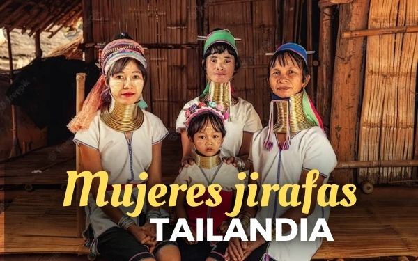 Mujeres jirafas de Tailandia, con tradición mistérica del tribu