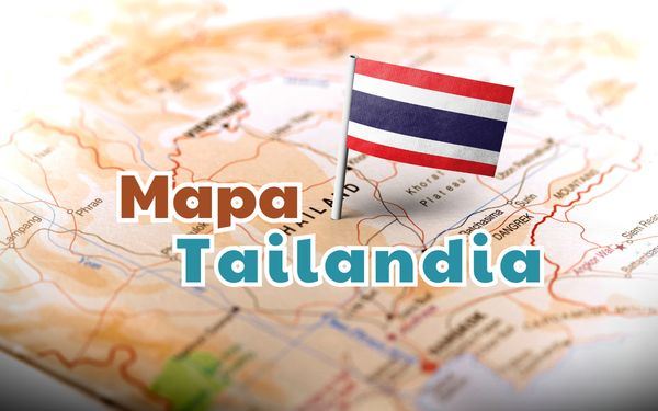 Mapa turístico de Tailandia por regiones y sus atractivos