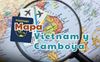 Mapa turístico de Vietnam y Camboya para un viaje sin fronteras