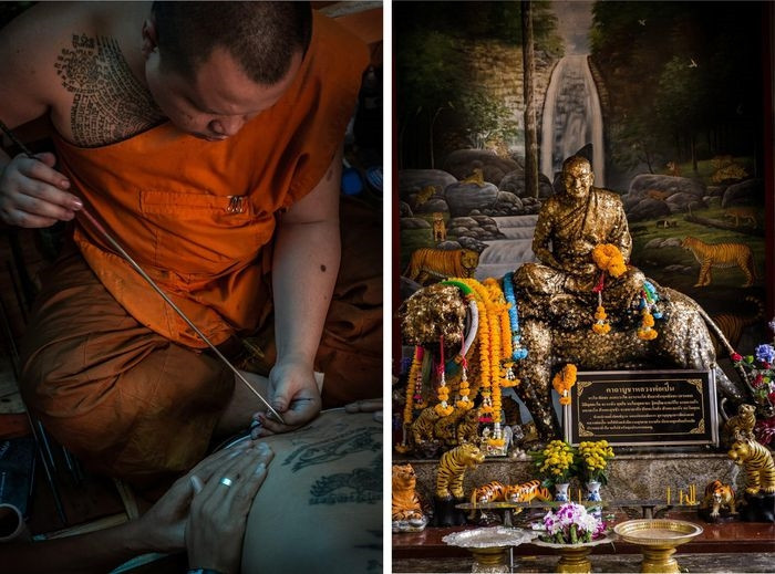 El arte sagrado de los tatuajes tailandeses y su creador.