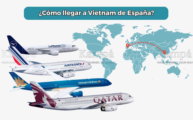 vuelo de españa a vietnam