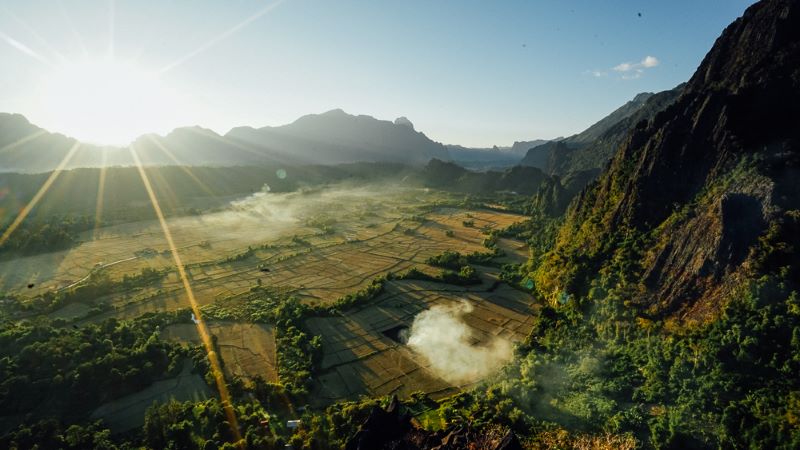 panorama desde el Mirador de Pha Ngern