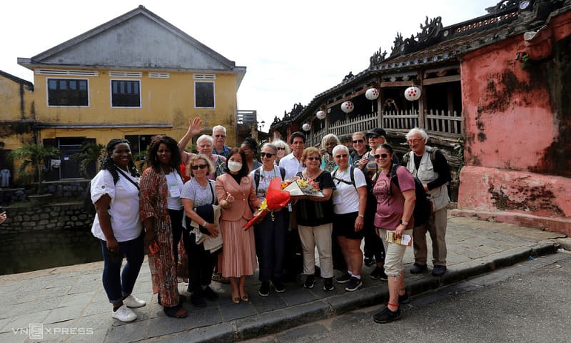 Tourists in Hoi An