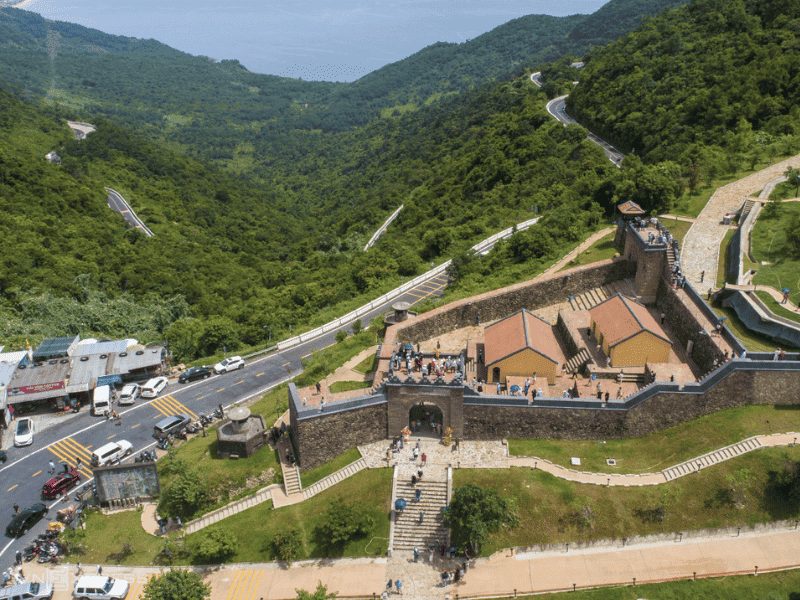 La belleza de la puerta de Hai Van