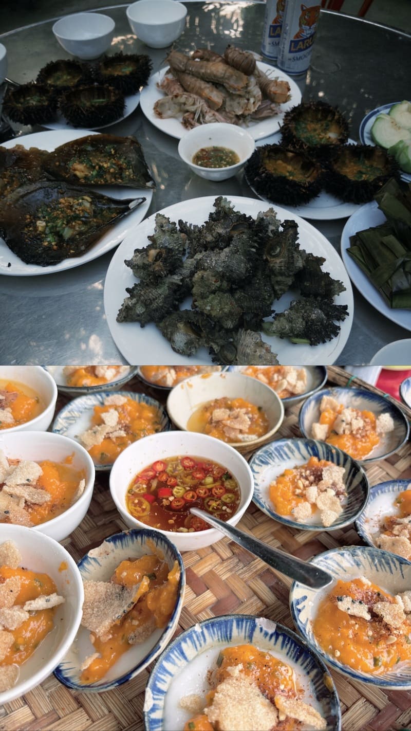 seafood in tan hiep market