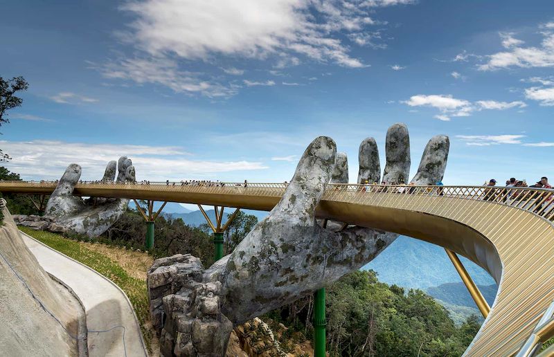 vietnam en diciembre - puente dorado vietnam - da nang bana hills