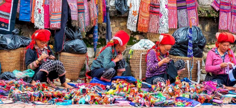 mercado en sapa vietnam