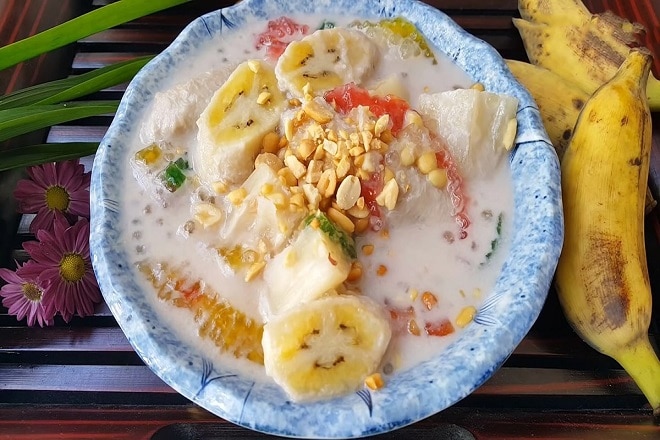 Sopa de plátano dulce