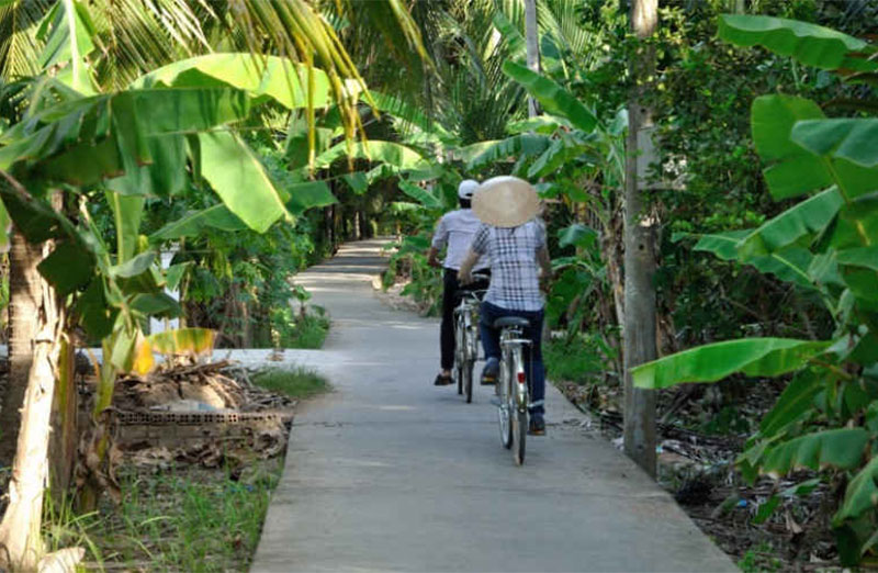excursion por hue en bicicleta