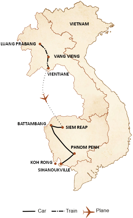 laos map