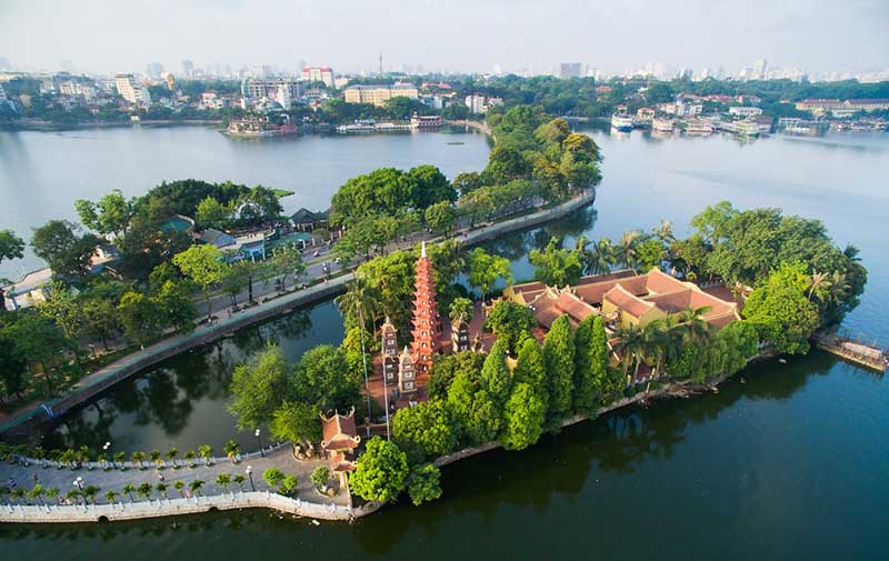  Pagoda Tran Quoc en Hanói. Foto: meogiaphoto