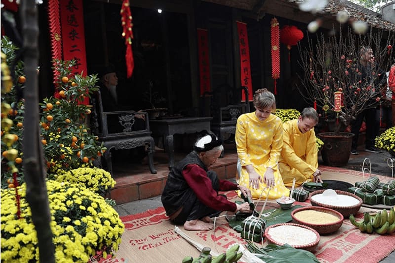 Tourists have the chance to partake in traditional activities