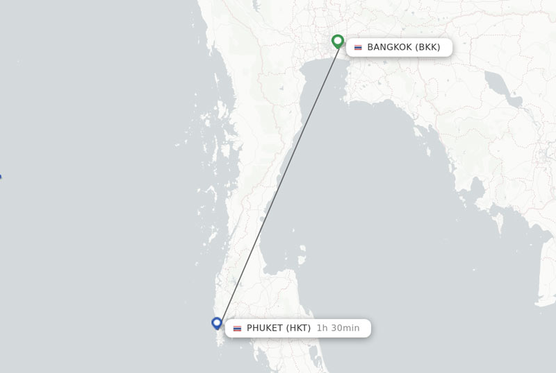 Flight from Bangkok to Phuket