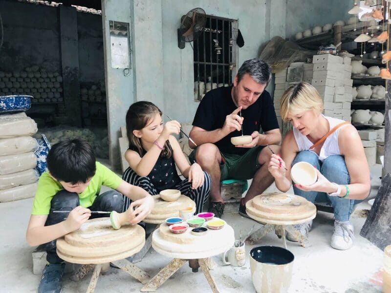 Pottery making and decoration experience in Bat Trang Pottery Village