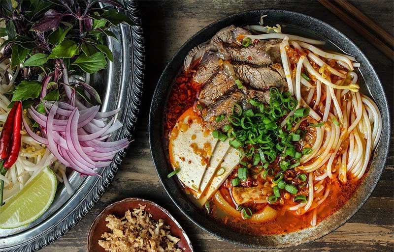 Bun bo Hue is ready to serve