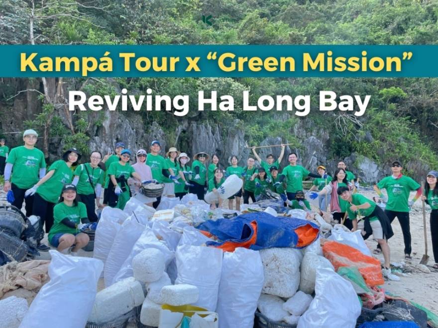 The Kampá Tour Team and the Ha Long Bay Cleanup Journey