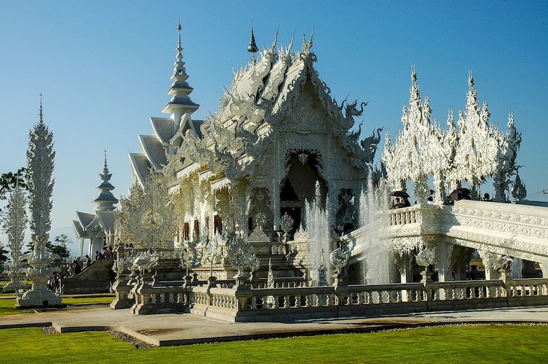 El Templo Blanco es un sitio muy famoso en Chiang Rai