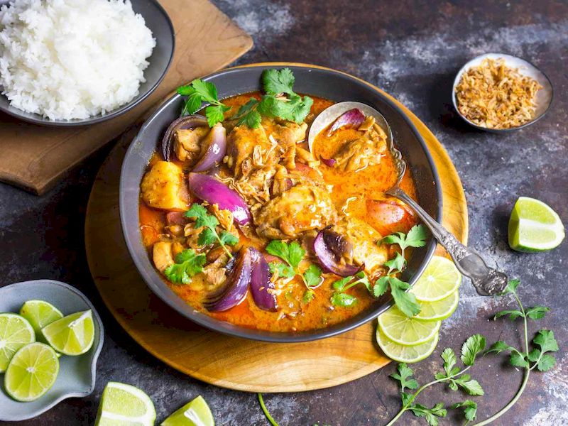 El curry massaman es un plato influenciado por la cocina musulmana. Fuente: internet