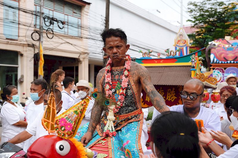 Festival vegetariano de Phuket no es apto para personas con corazones debiles. Foto: internet