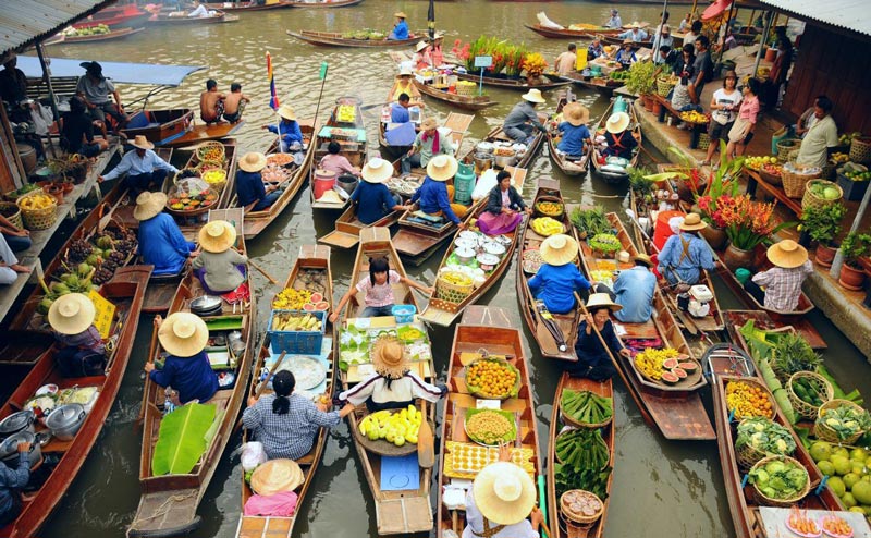 bangkok floating market