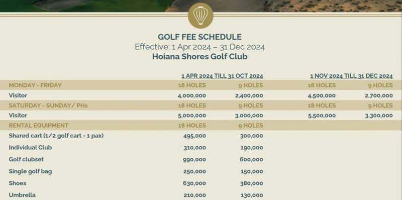 Golf Course Cost in Vietnam