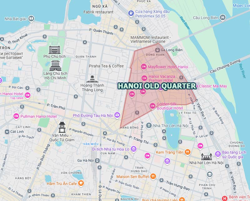 HANOI OLD quarter map