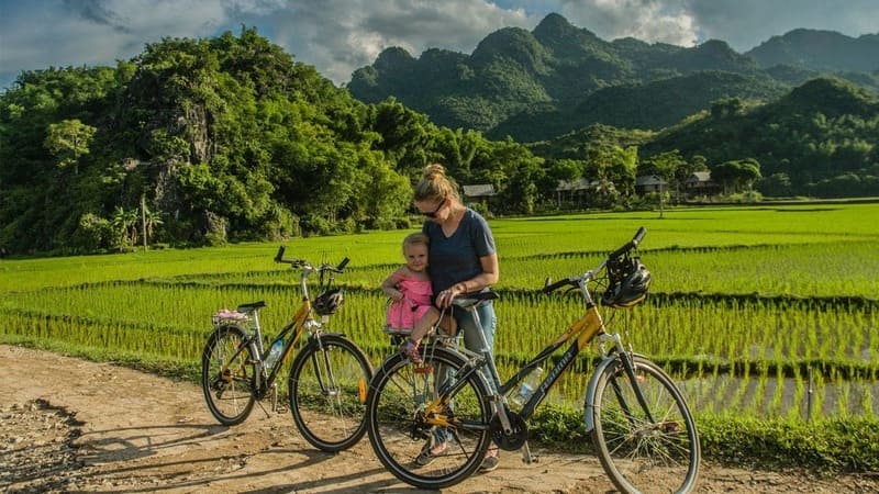Halong Bay Land Bike Tour through Stunning Scenery