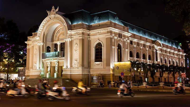 The Saigon Opera House is impressive with French architecture - GavinZ