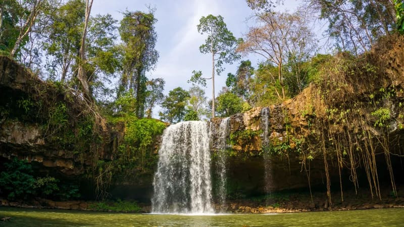 Katieng is the name of a beautiful waterfall, donated by the Kreung ethnic minorities of Ka Kieng village