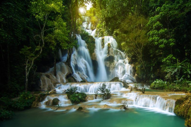 Kuang Si Waterfall in Laos