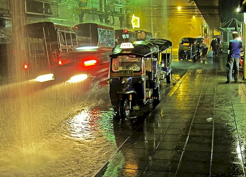 La precipitación enn agosto cambia según las áreas 