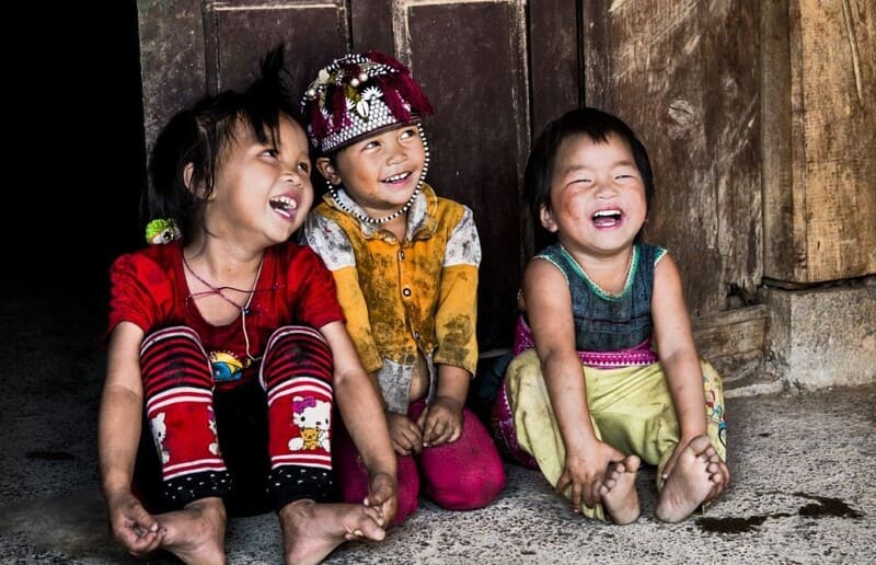 Laotians welcome with a smile.