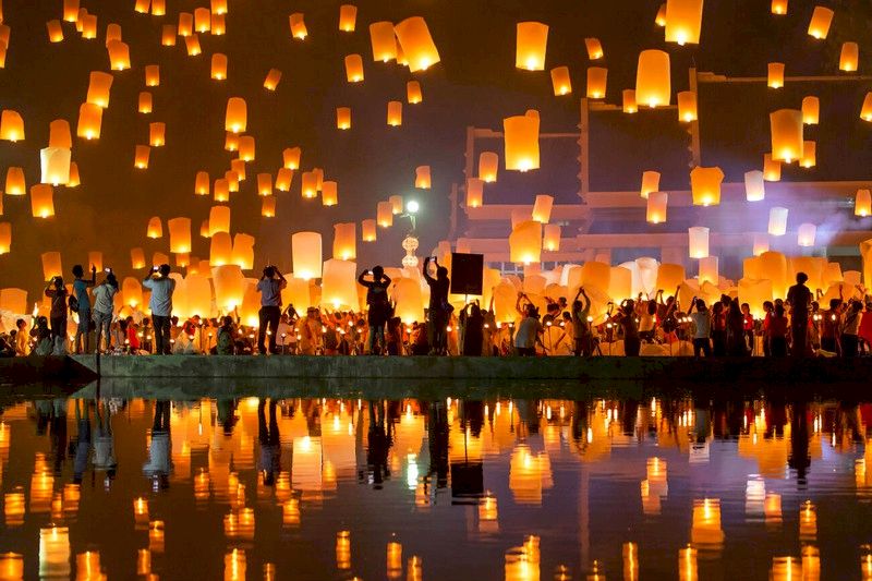 Los Festivales de las Linternas atraen a muchos turistas a Tailandia cada año.
