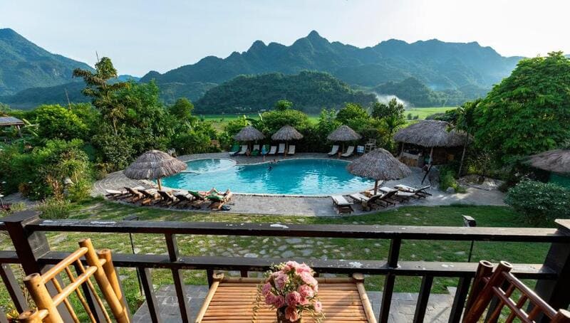 Mai Chau Écolodge is nestled in the heart of lush nature