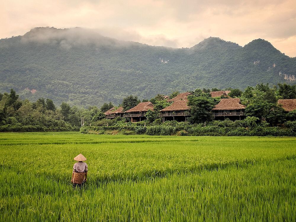A peaceful village in Mai Chau 
