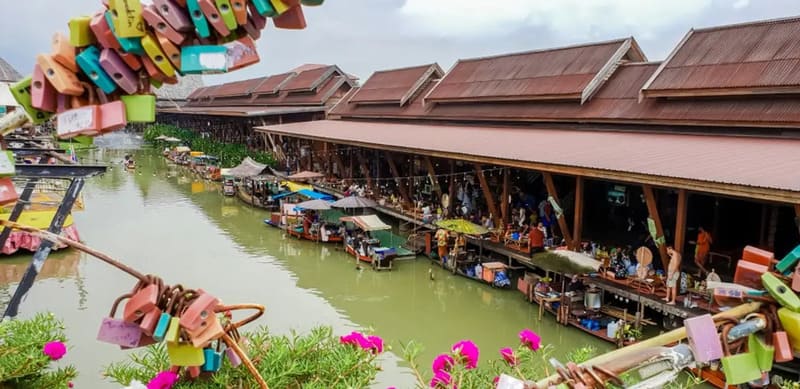 mercado flotante de ayutthaya