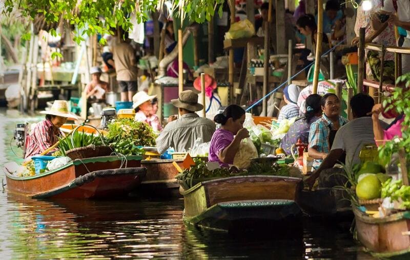 Mercado flotante de Khlong Lat Mayom