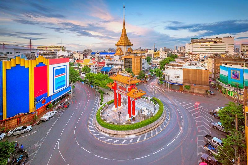 Puedes considerar a alojarse en la zona de Chinatown Bangkok