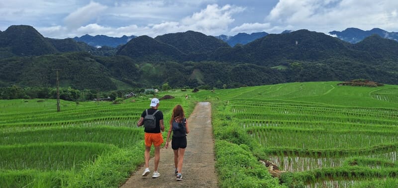 Our travelers go hiking in Pu Luong