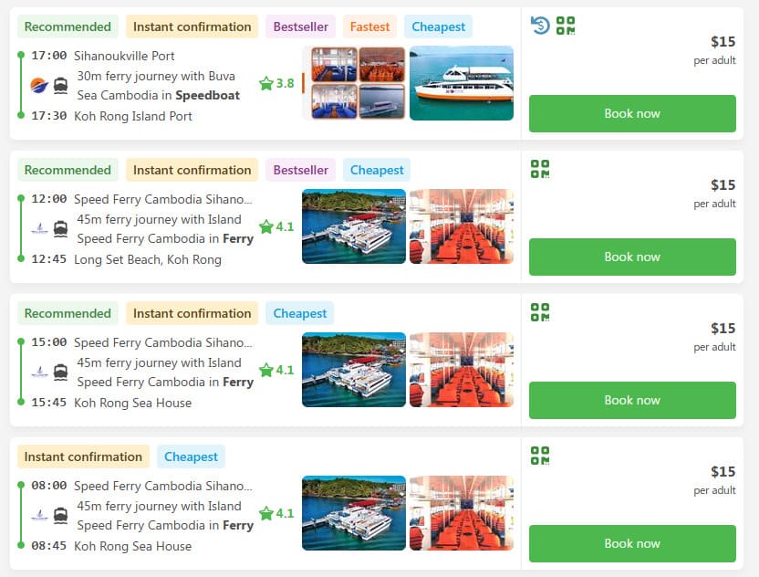 how to get to koh rong