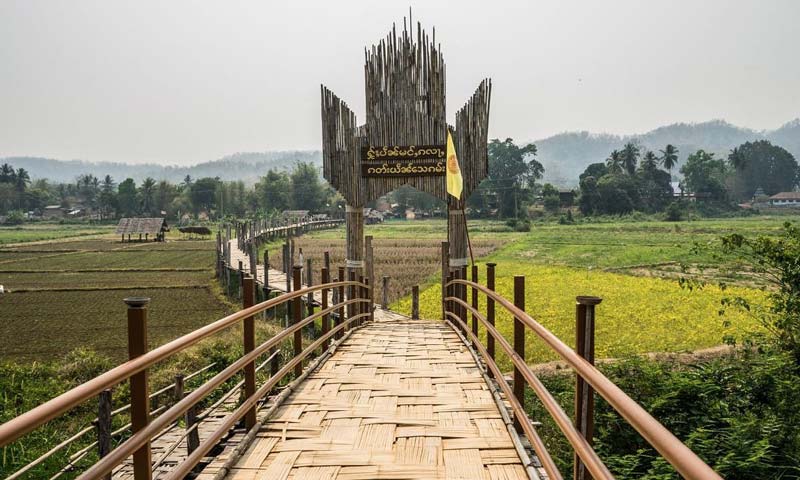  Su Tong Pae bamboo bridge 