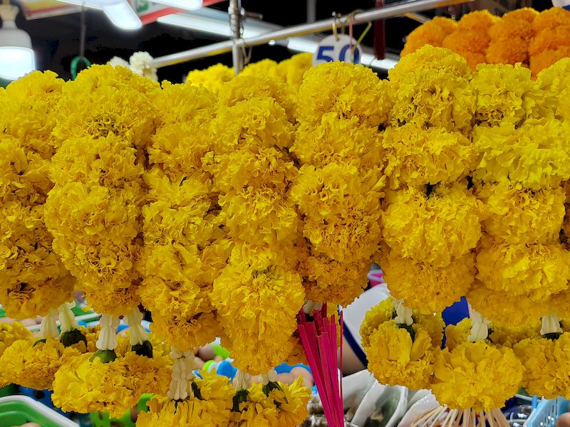 mercado de flor en chinatown