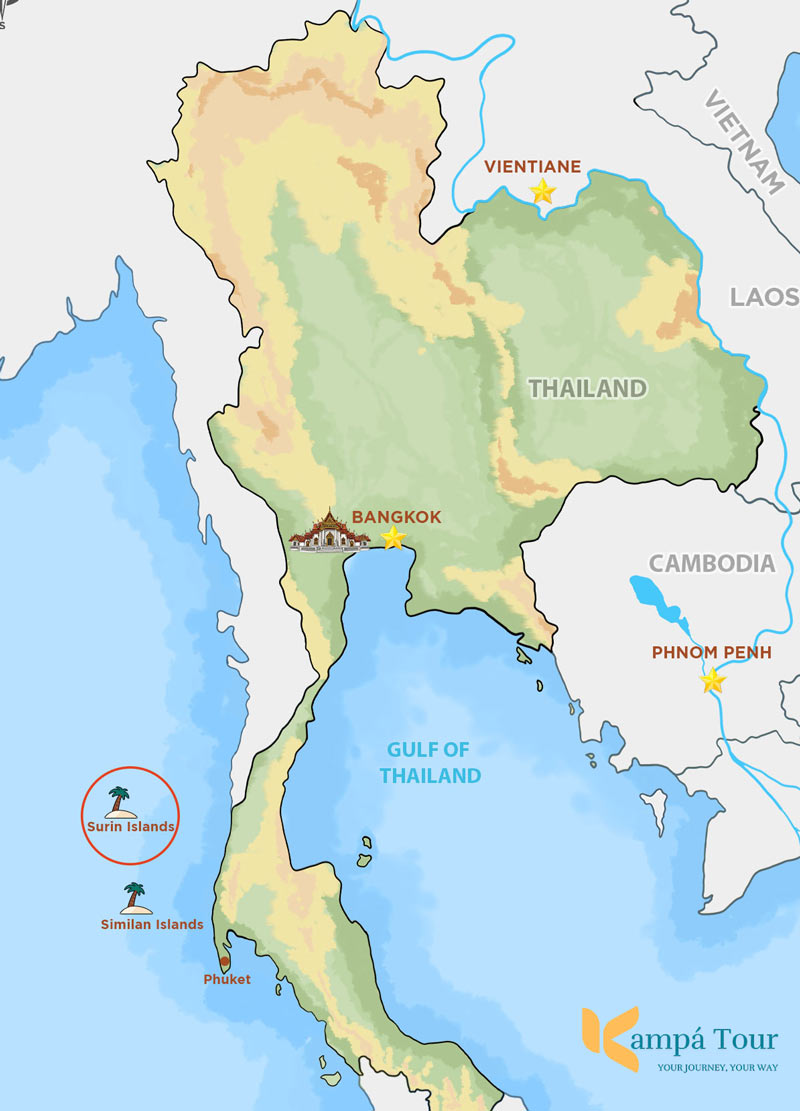 surin islands location