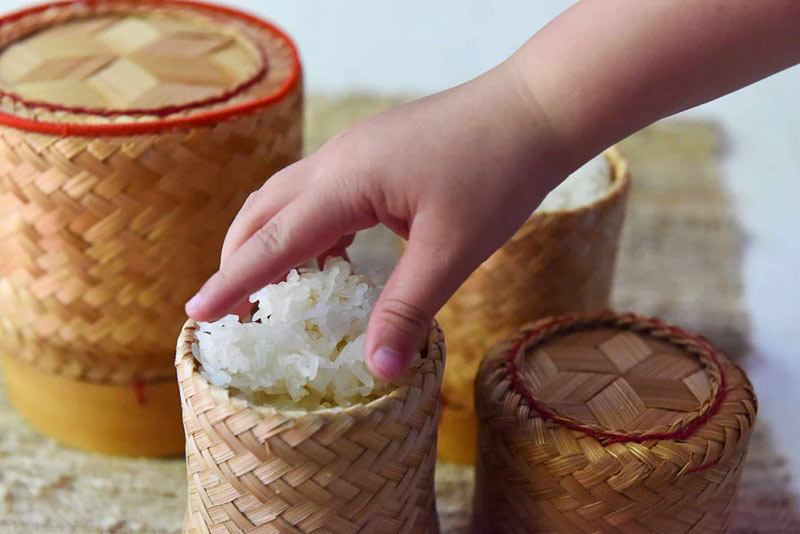 Thailand sticky rice basket
