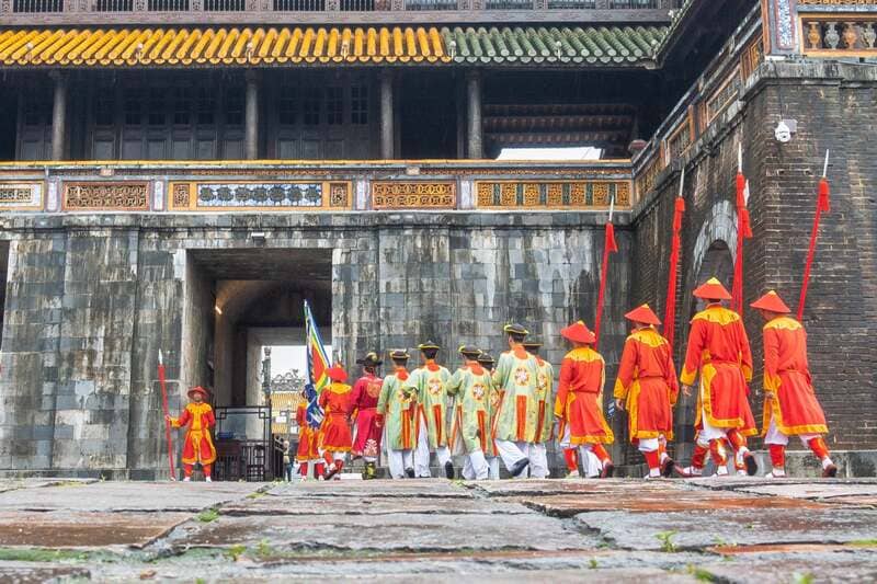 The changing of the guard takes place every day