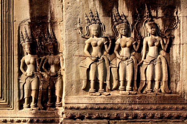 The walls of Angkor