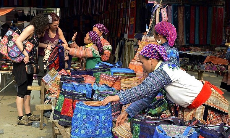 Traditional ethnic markets in Bac Ha