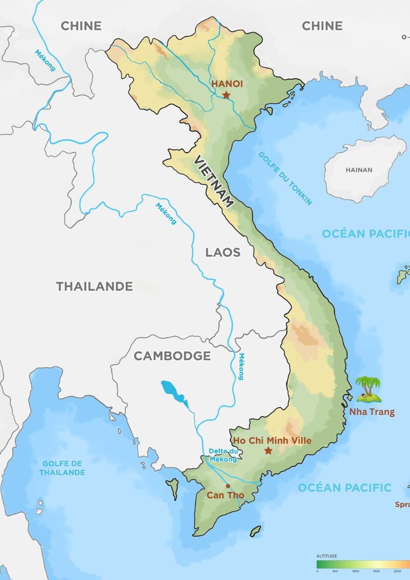 Position of Nha Trang on map
